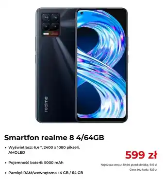 Smartfon realme 8 4/64 GB