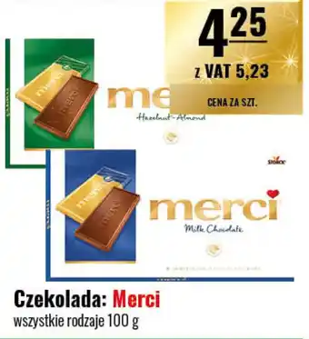 Eurocash Czekolada: Merci 100 g oferta