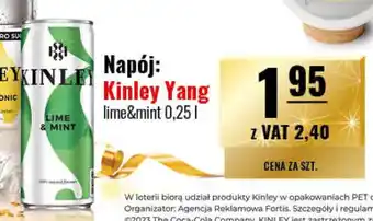 Eurocash Napój: Kinley Yang 0,25 l oferta