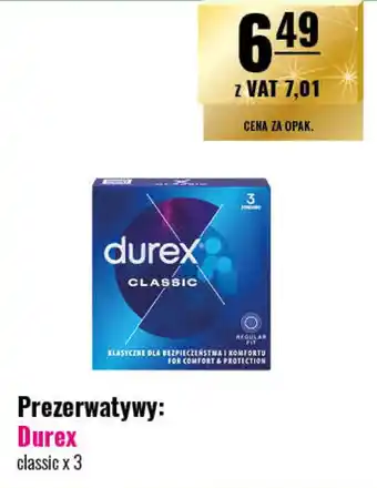 Eurocash Prezerwatywy: Durex 3 szt. oferta