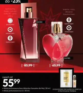 Avon Woda perfumowana Avon Attraction Sensation dla Niej / Lov u 50 ml oferta