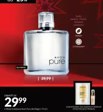 Avon Woda toaletowa Avon Pure dla Niego 75 ml oferta