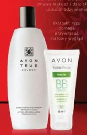 Avon Zestaw: Preparat do demakijażu oczu z odżywką 150 ml / Matujący krem BB 5w1 30 ml oferta