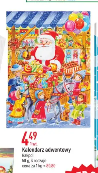 E.Leclerc Kalendarz adwentowy Rakpol 50g oferta