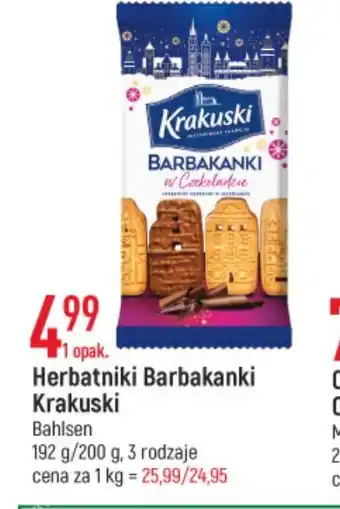 E.Leclerc Herbatniki Barbakanki Krakuski Bahlsen 192-200g oferta