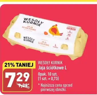 ALDI WESOŁY KURNIK Jaja ściółkowe L Opak. 10 szt. oferta
