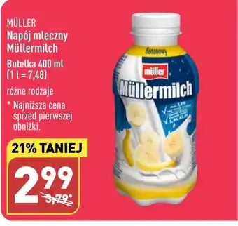 ALDI MÜLLER Napój mleczny Müllermilch Butelka 400 ml oferta