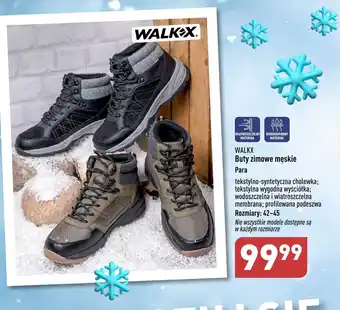 ALDI WALKX Buty zimowe męskie Rozmiary: 42-45 oferta