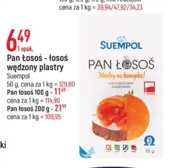 E.Leclerc Pan Łosoś łosoś wędzony plastry Suempol 50g oferta