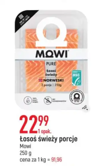 E.Leclerc Łosoś świeży porcje Mowi 250g oferta