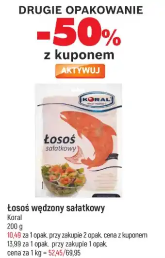 E.Leclerc Łosoś wędzony sałatkowy KORAL 200g oferta