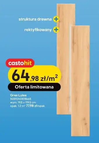 Castorama Gres Lulea wym. 19,5 x 119,5 cm opak. 1,2 m² oferta