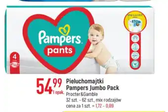 E.Leclerc Pieluchomajtki Pampers Jumbo Pack 32-62 szt. oferta