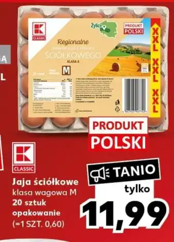 Kaufland Jaja ściółkowe klasa wagowa M 20 sztuk oferta