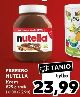 Kaufland FERRERO NUTELLA Krem 825 g słoik oferta
