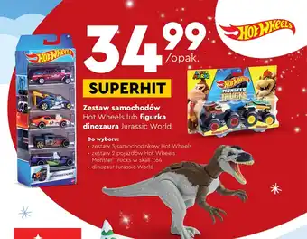 Biedronka Zestaw samochodów Hot Wheels lub figurka dinozaura Jurassic World oferta