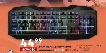 Biedronka Membranowa klawiatura gamingowa LIOCAT KX 336C oferta
