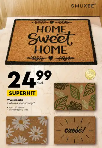 Biedronka Wycieraczka z włókna kokosowego 60 x 40 cm oferta