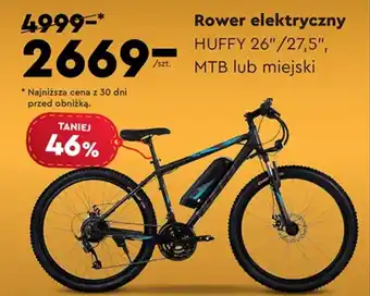 Biedronka Rower elektryczny HUFFY 26"/27,5" MTB lub miejski oferta