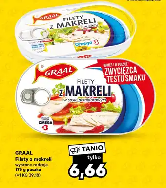 Kaufland GRAAL Filety z makreli 170 g oferta