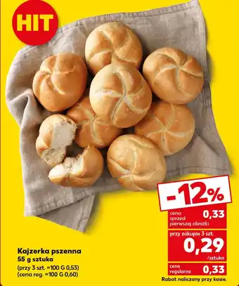 Kaufland Kajzerka pszenna 55 g oferta