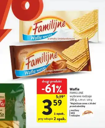 Intermarche Wafle FAMILIJNE 180 g oferta