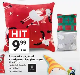 Intermarche Poszewka na jasiek z motywem świątecznym 40 x 40 cm oferta