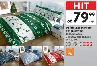 Intermarche Pościel z motywem świątecznym 160 x 200 cm oferta