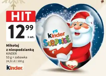 Intermarche Mikołaj z niespodzianką KINDER 53 g oferta
