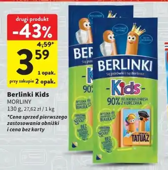 Intermarche Berlinki Kids MORLINY 130 g oferta