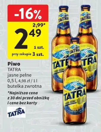 Intermarche Piwo TATRA 0,5 l oferta