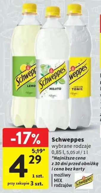 Intermarche Schweppes 0,85 l oferta