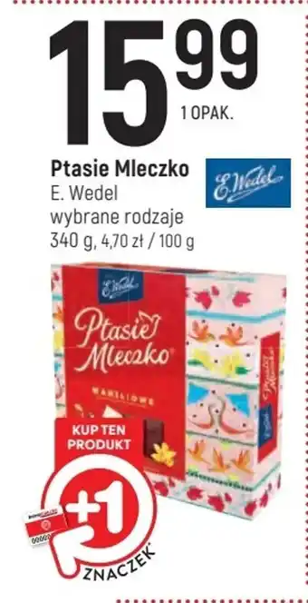 Intermarche Ptasie Mleczko E. Wedel 340 g oferta