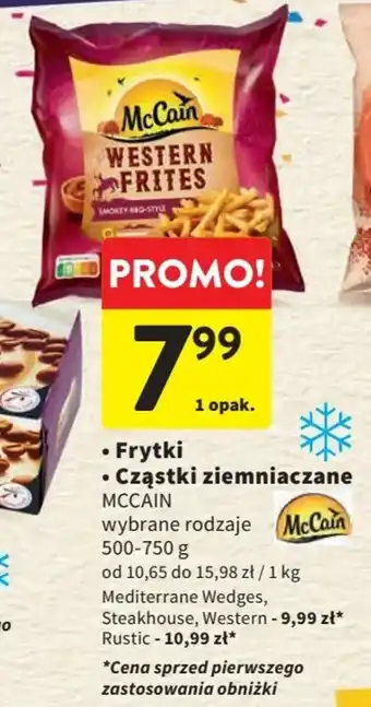 Intermarche Frytki / Cząstki ziemniaczane MCCAIN 500-750 g oferta