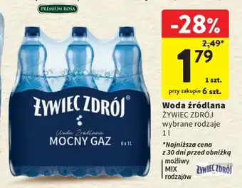 Intermarche Woda źródlana ŻYWIEC ZDRÓJ oferta