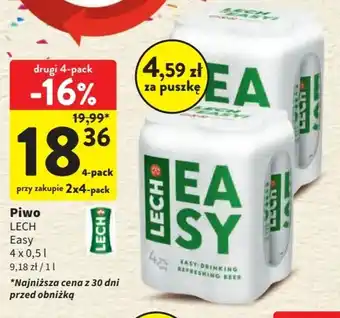 Intermarche Piwo LECH 4 x 0,5 l oferta