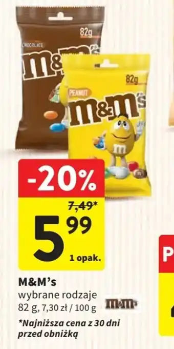 Intermarche M&M's 82 g oferta