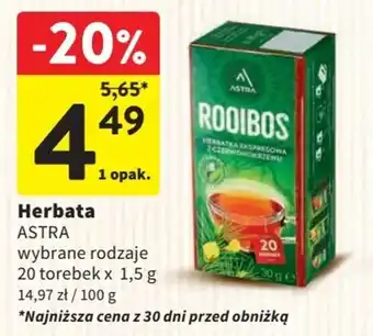 Intermarche Herbata ASTRA 20 tor. oferta