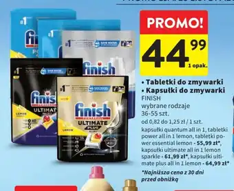 Intermarche Tabletki do zmywarki / Kapsułki do zmywarki FINISH 36-55 szt. oferta
