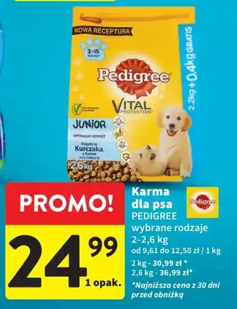 Intermarche Karma dla psa Pedigree 2-2,6 kg oferta