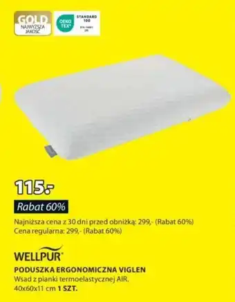 JYSK WELLPUR PODUSZKA ERGONOMICZNA VIGLEN oferta