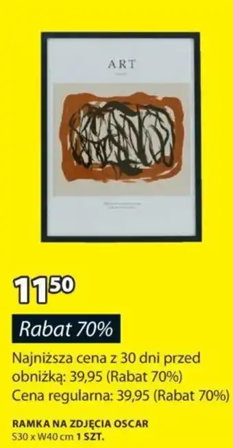 JYSK RAMKA NA ZDJĘCIA OSCAR S30 x W40 cm oferta