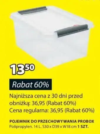 JYSK POJEMNIK DO PRZECHOWYWANIA PROBOX oferta