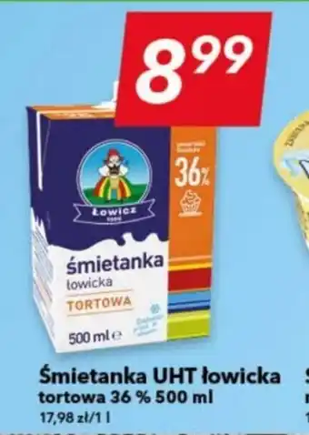 Lewiatan Śmietanka UHT łowicka tortowa 36 % 500 ml oferta