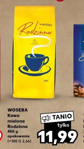 Kaufland WOSEBA Kawa mielona Rodzinna 450 g opakowanie oferta