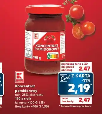 Kaufland Koncentrat pomidorowy 190g oferta