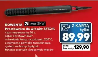 Kaufland ROWENTA Prostownica do włosów SF321L oferta