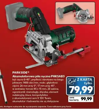 Kaufland PARKSIDE Akumulatorowa piła ręczna PHKSAB3 oferta