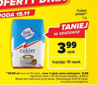 Carrefour Cukier polski 1kg oferta