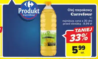 Carrefour Olej rzepakowy Carrefour 1l oferta